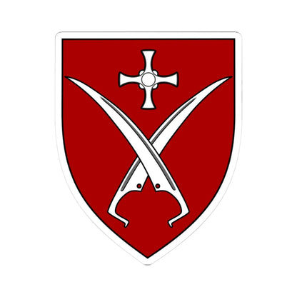 Van Mildert Coll Durham shield (England) (Coat of Arms) STICKER Vinyl Kiss-Cut Decal 3 Inch White - The Sticker Space