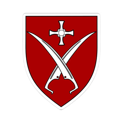 Van Mildert Coll Durham shield (England) (Coat of Arms) STICKER Vinyl Kiss-Cut Decal 4 Inch White - The Sticker Space