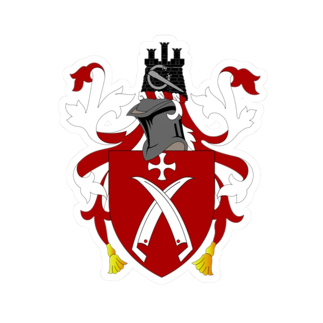 Van Mildert Durham (England) (Coat of Arms) STICKER Vinyl Kiss-Cut Decal 2 Inch White - The Sticker Space