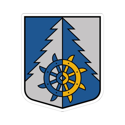 Īvandes pagasta ģerbonis (Latvia) (Coat of Arms) STICKER Vinyl Kiss-Cut Decal 6 Inch White - The Sticker Space