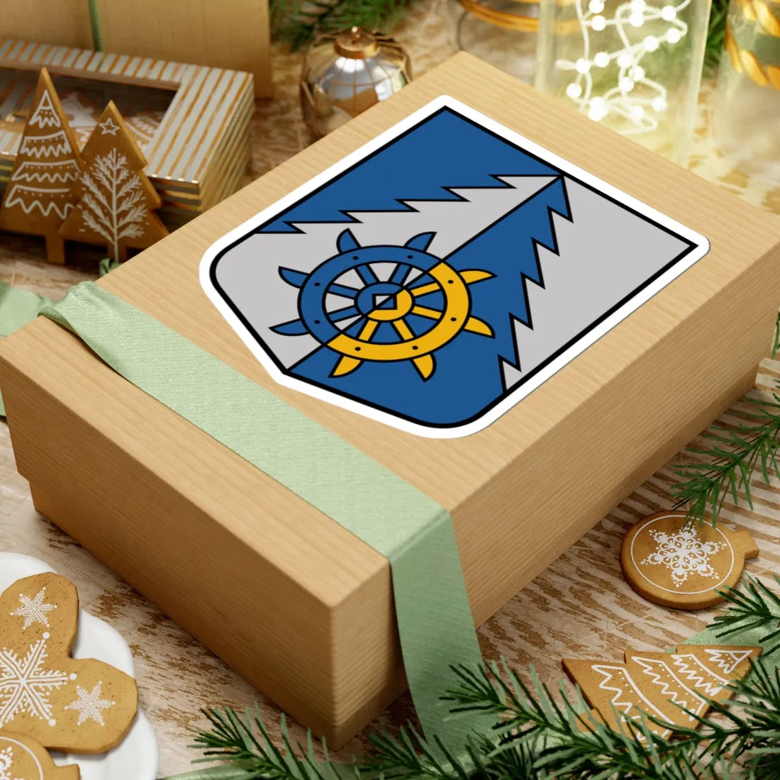 Īvandes pagasta ģerbonis (Latvia) (Coat of Arms) STICKER Vinyl Kiss-Cut Decal - The Sticker Space