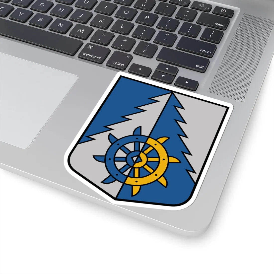 Īvandes pagasta ģerbonis (Latvia) (Coat of Arms) STICKER Vinyl Kiss-Cut Decal - The Sticker Space