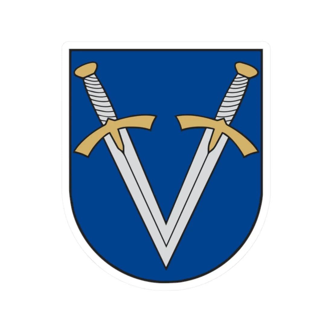 Vandžiogalos herbas (Lithuania) (Coat of Arms) STICKER Vinyl Kiss-Cut Decal 2 Inch White - The Sticker Space