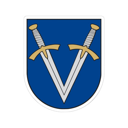 Vandžiogalos herbas (Lithuania) (Coat of Arms) STICKER Vinyl Kiss-Cut Decal 6 Inch White - The Sticker Space