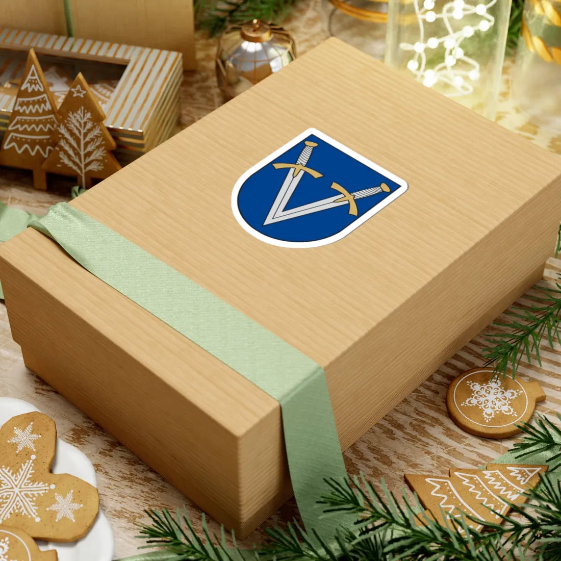 Vandžiogalos herbas (Lithuania) (Coat of Arms) STICKER Vinyl Kiss-Cut Decal - The Sticker Space