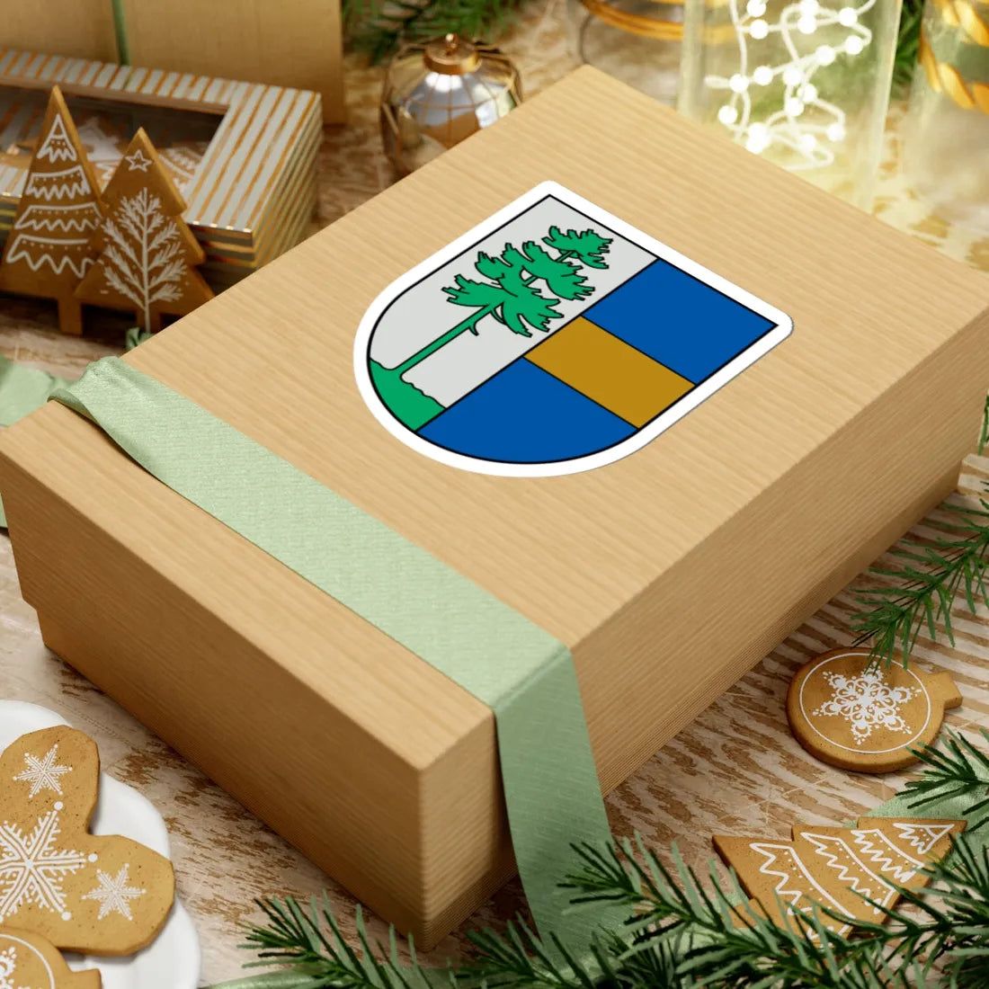 Vangazi COA (Latvia) (Coat of Arms) STICKER Vinyl Kiss-Cut Decal - The Sticker Space