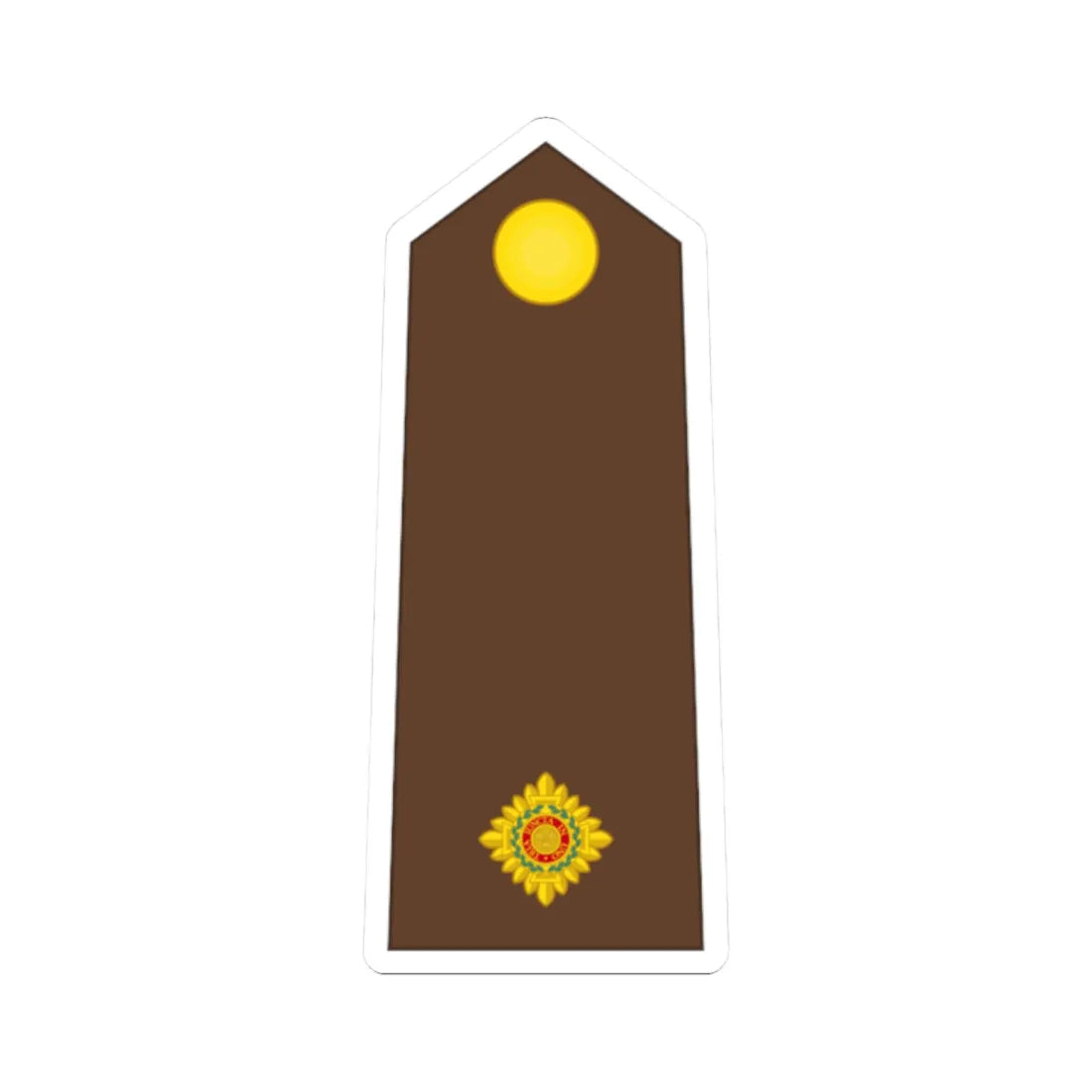 Vanuatu MF OF 01a (Vanuatu) (Military Rank) STICKER Vinyl Kiss-Cut Decal 2 Inch White - The Sticker Space