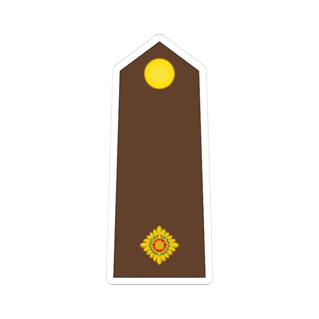 Vanuatu MF OF 01a (Vanuatu) (Military Rank) STICKER Vinyl Kiss-Cut Decal 3 Inch White - The Sticker Space