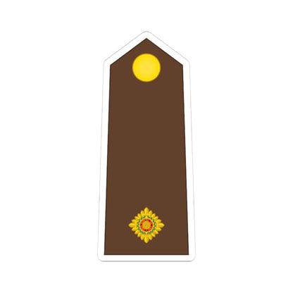 Vanuatu MF OF 01a (Vanuatu) (Military Rank) STICKER Vinyl Kiss-Cut Decal 4 Inch White - The Sticker Space