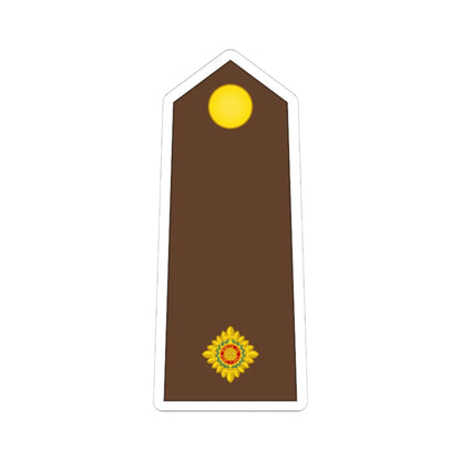 Vanuatu MF OF 01a (Vanuatu) (Military Rank) STICKER Vinyl Kiss-Cut Decal 6 Inch White - The Sticker Space