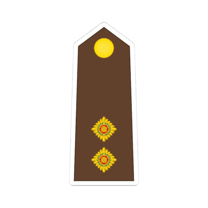 Vanuatu MF OF 01b (Vanuatu) (Military Rank) STICKER Vinyl Kiss-Cut Decal 4 Inch White - The Sticker Space
