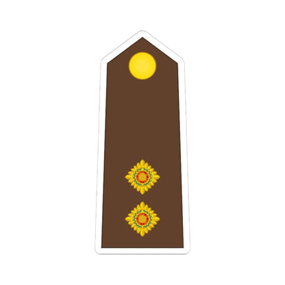 Vanuatu MF OF 01b (Vanuatu) (Military Rank) STICKER Vinyl Kiss-Cut Decal 6 Inch White - The Sticker Space