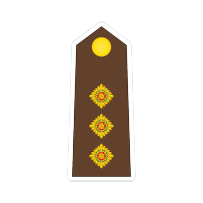 Vanuatu MF OF 02 (Vanuatu) (Military Rank) STICKER Vinyl Kiss-Cut Decal 3 Inch White - The Sticker Space