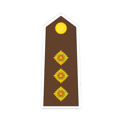 Vanuatu MF OF 02 (Vanuatu) (Military Rank) STICKER Vinyl Kiss-Cut Decal 4 Inch White - The Sticker Space