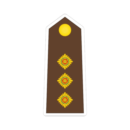 Vanuatu MF OF 02 (Vanuatu) (Military Rank) STICKER Vinyl Kiss-Cut Decal 6 Inch White - The Sticker Space
