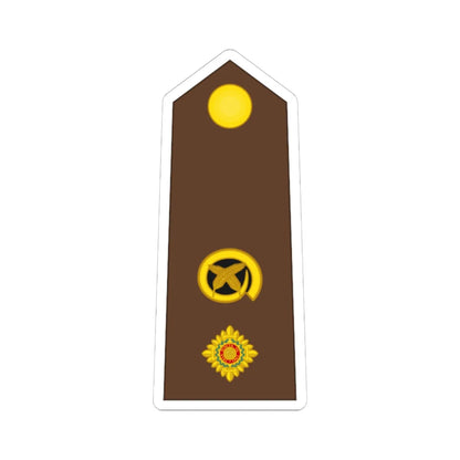 Vanuatu MF OF 04 (Vanuatu) (Military Rank) STICKER Vinyl Kiss-Cut Decal 6 Inch White - The Sticker Space