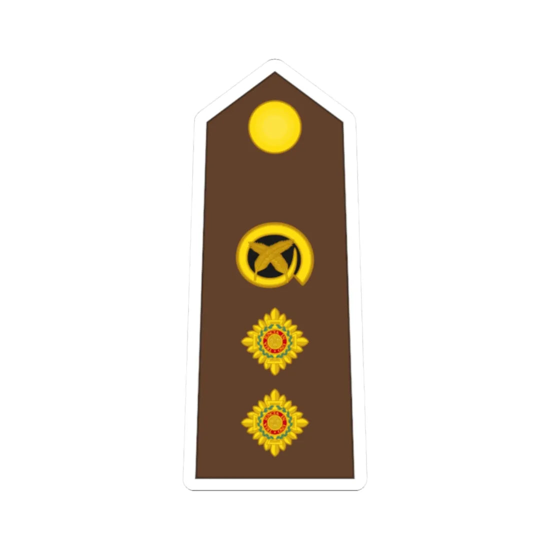 Vanuatu MF OF 05 (Vanuatu) (Military Rank) STICKER Vinyl Kiss-Cut Decal 2 Inch White - The Sticker Space