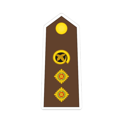 Vanuatu MF OF 05 (Vanuatu) (Military Rank) STICKER Vinyl Kiss-Cut Decal 4 Inch White - The Sticker Space