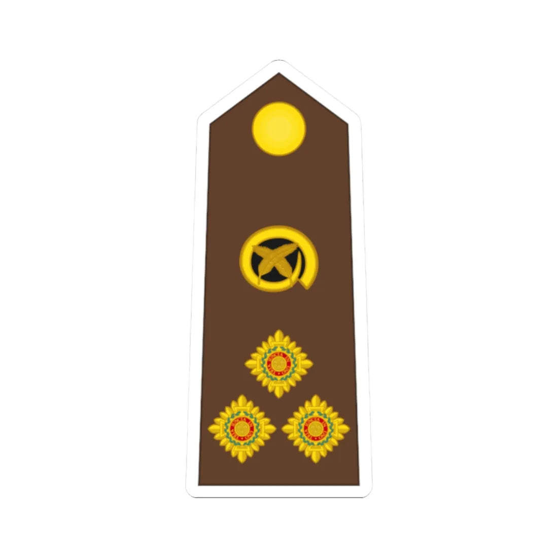 Vanuatu MF OF 06 (Vanuatu) (Military Rank) STICKER Vinyl Kiss-Cut Decal 2 Inch White - The Sticker Space