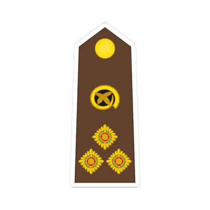 Vanuatu MF OF 06 (Vanuatu) (Military Rank) STICKER Vinyl Kiss-Cut Decal 3 Inch White - The Sticker Space