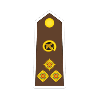Vanuatu MF OF 06 (Vanuatu) (Military Rank) STICKER Vinyl Kiss-Cut Decal 4 Inch White - The Sticker Space