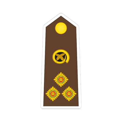 Vanuatu MF OF 06 (Vanuatu) (Military Rank) STICKER Vinyl Kiss-Cut Decal 6 Inch White - The Sticker Space
