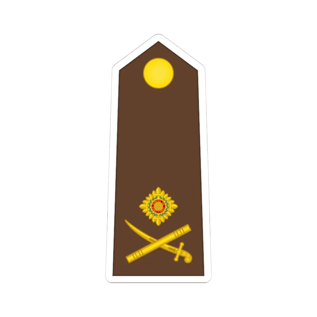 Vanuatu MF OF 07 (Vanuatu) (Military Rank) STICKER Vinyl Kiss-Cut Decal 4 Inch White - The Sticker Space