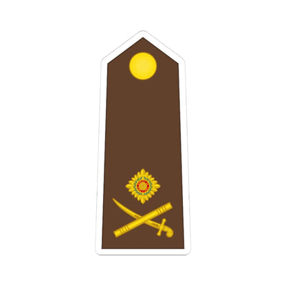 Vanuatu MF OF 07 (Vanuatu) (Military Rank) STICKER Vinyl Kiss-Cut Decal 4 Inch White - The Sticker Space