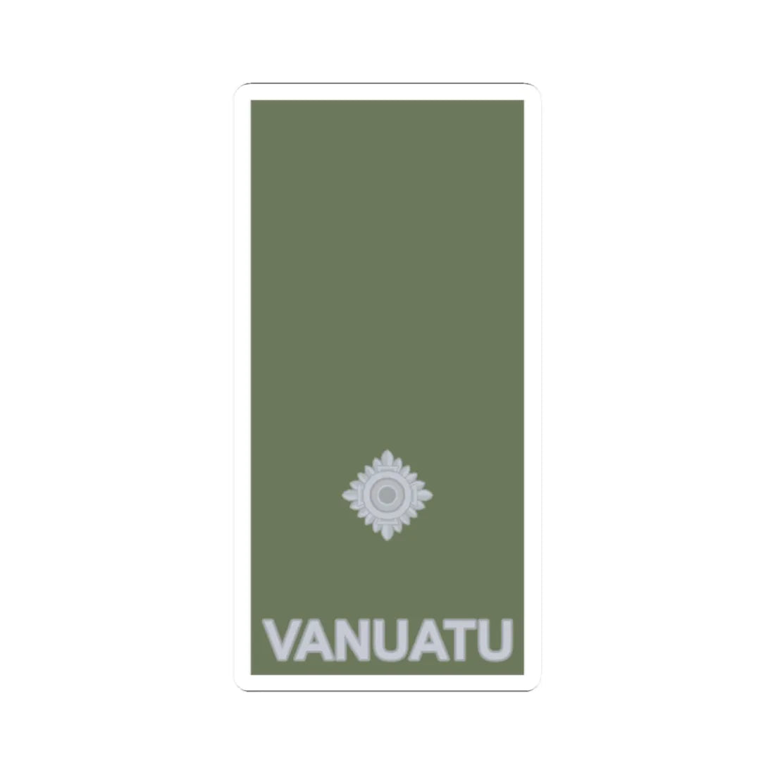 Vanuatu Mobile Force OF 1a (Vanuatu) (Military Rank) STICKER Vinyl Kiss-Cut Decal 2 Inch White - The Sticker Space