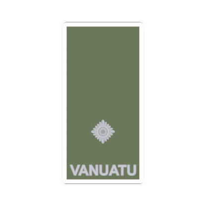 Vanuatu Mobile Force OF 1a (Vanuatu) (Military Rank) STICKER Vinyl Kiss-Cut Decal 2 Inch White - The Sticker Space