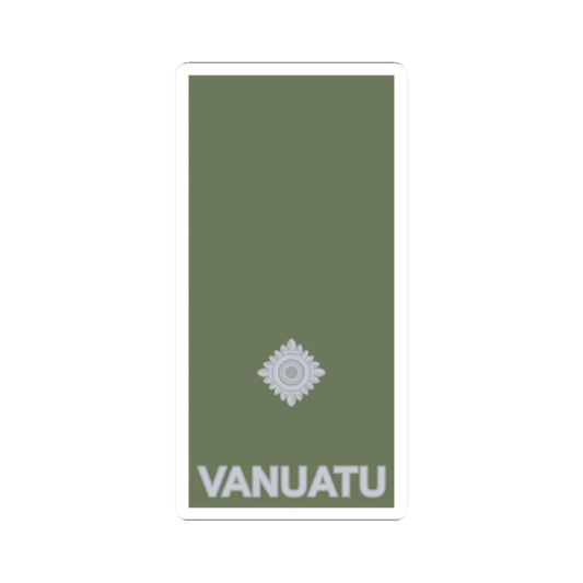 Vanuatu Mobile Force OF 1a (Vanuatu) (Military Rank) STICKER Vinyl Kiss-Cut Decal 2 Inch White - The Sticker Space