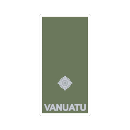 Vanuatu Mobile Force OF 1a (Vanuatu) (Military Rank) STICKER Vinyl Kiss-Cut Decal 3 Inch White - The Sticker Space