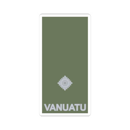 Vanuatu Mobile Force OF 1a (Vanuatu) (Military Rank) STICKER Vinyl Kiss-Cut Decal 4 Inch White - The Sticker Space