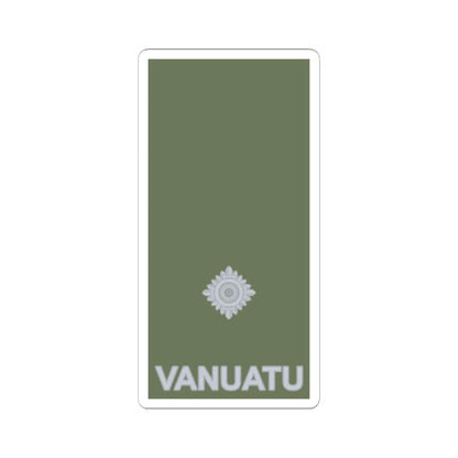 Vanuatu Mobile Force OF 1a (Vanuatu) (Military Rank) STICKER Vinyl Kiss-Cut Decal 6 Inch White - The Sticker Space