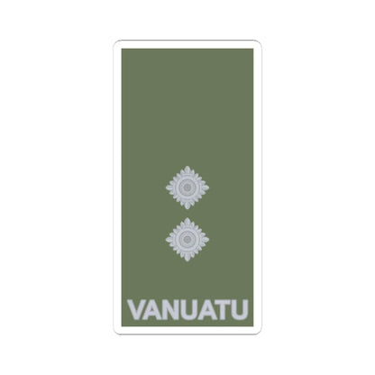 Vanuatu Mobile Force OF 1b (Vanuatu) (Military Rank) STICKER Vinyl Kiss-Cut Decal 4 Inch White - The Sticker Space
