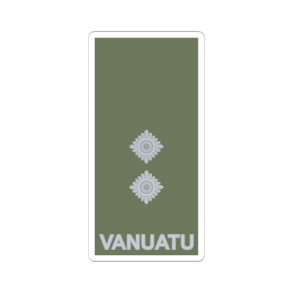 Vanuatu Mobile Force OF 1b (Vanuatu) (Military Rank) STICKER Vinyl Kiss-Cut Decal 6 Inch White - The Sticker Space
