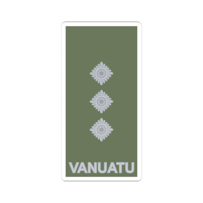 Vanuatu Mobile Force OF 2 (Vanuatu) (Military Rank) STICKER Vinyl Kiss-Cut Decal 4 Inch White - The Sticker Space