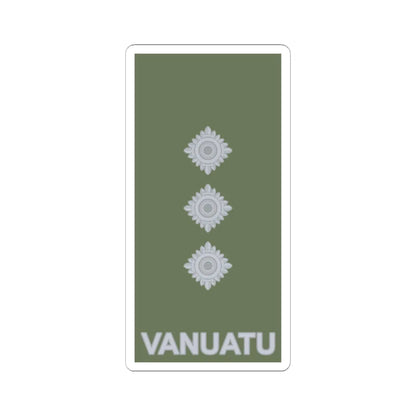 Vanuatu Mobile Force OF 2 (Vanuatu) (Military Rank) STICKER Vinyl Kiss-Cut Decal 6 Inch White - The Sticker Space