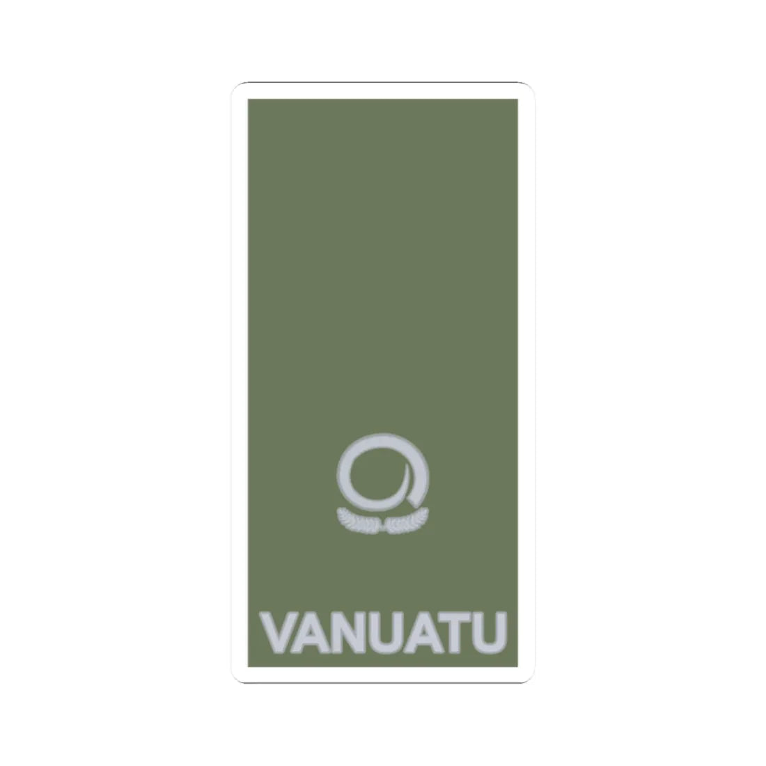 Vanuatu Mobile Force OF 3 (Vanuatu) (Military Rank) STICKER Vinyl Kiss-Cut Decal 2 Inch White - The Sticker Space