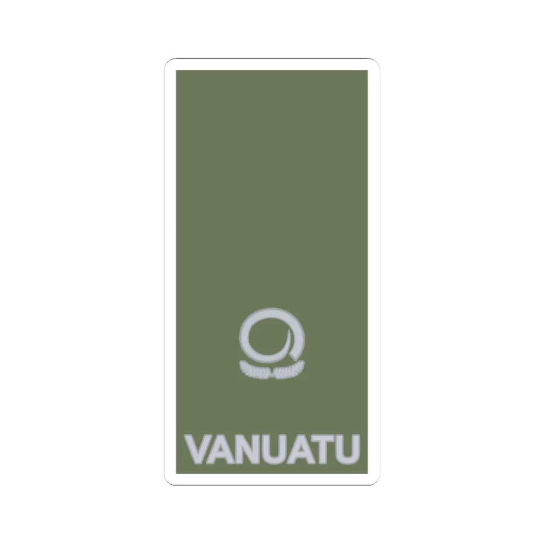Vanuatu Mobile Force OF 3 (Vanuatu) (Military Rank) STICKER Vinyl Kiss-Cut Decal 3 Inch White - The Sticker Space