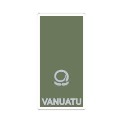 Vanuatu Mobile Force OF 3 (Vanuatu) (Military Rank) STICKER Vinyl Kiss-Cut Decal 3 Inch White - The Sticker Space