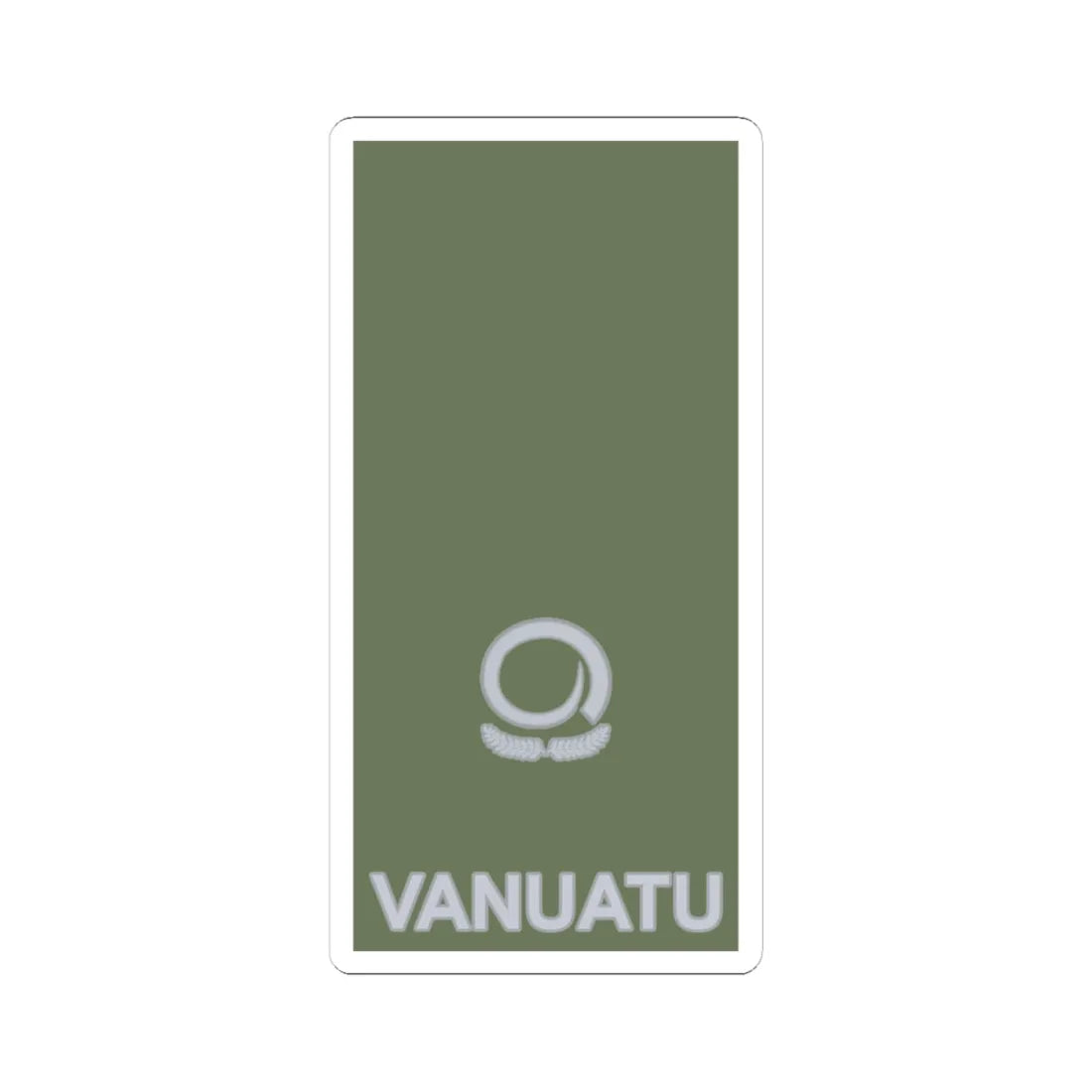 Vanuatu Mobile Force OF 3 (Vanuatu) (Military Rank) STICKER Vinyl Kiss-Cut Decal 4 Inch White - The Sticker Space