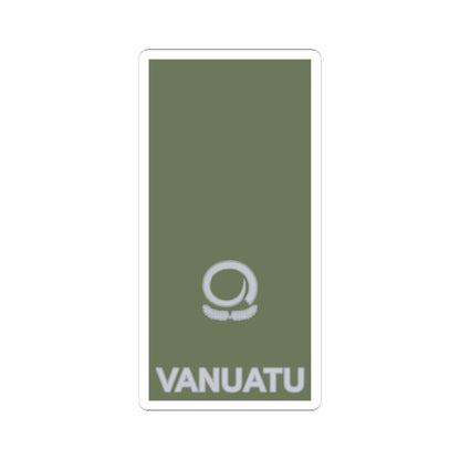 Vanuatu Mobile Force OF 3 (Vanuatu) (Military Rank) STICKER Vinyl Kiss-Cut Decal 4 Inch White - The Sticker Space