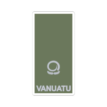 Vanuatu Mobile Force OF 3 (Vanuatu) (Military Rank) STICKER Vinyl Kiss-Cut Decal 6 Inch White - The Sticker Space