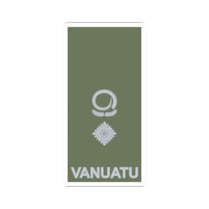 Vanuatu Mobile Force OF 4 (Vanuatu) (Military Rank) STICKER Vinyl Kiss-Cut Decal 2 Inch White - The Sticker Space