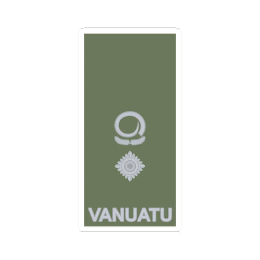 Vanuatu Mobile Force OF 4 (Vanuatu) (Military Rank) STICKER Vinyl Kiss-Cut Decal 2 Inch White - The Sticker Space