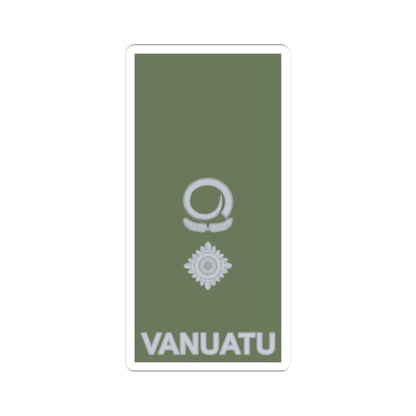 Vanuatu Mobile Force OF 4 (Vanuatu) (Military Rank) STICKER Vinyl Kiss-Cut Decal 3 Inch White - The Sticker Space