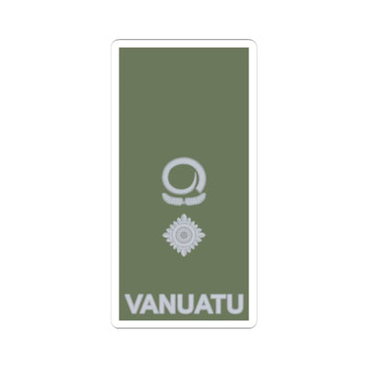 Vanuatu Mobile Force OF 4 (Vanuatu) (Military Rank) STICKER Vinyl Kiss-Cut Decal 4 Inch White - The Sticker Space