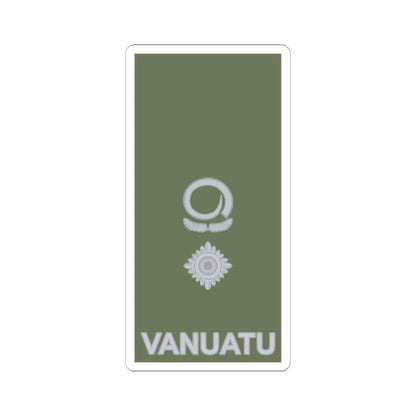 Vanuatu Mobile Force OF 4 (Vanuatu) (Military Rank) STICKER Vinyl Kiss-Cut Decal 6 Inch White - The Sticker Space