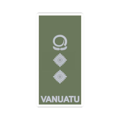 Vanuatu Mobile Force OF 5 (Vanuatu) (Military Rank) STICKER Vinyl Kiss-Cut Decal 2 Inch White - The Sticker Space